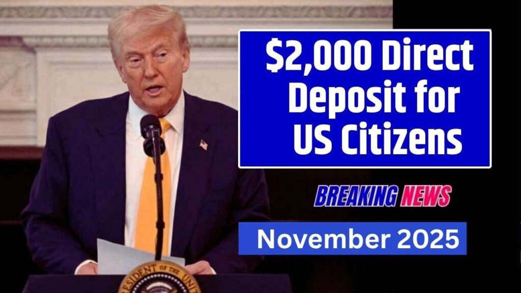 $2000 Direct Deposit for US Citizens